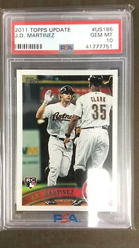 2011 Topps Update Us186 J.d. Martinez PSA 10