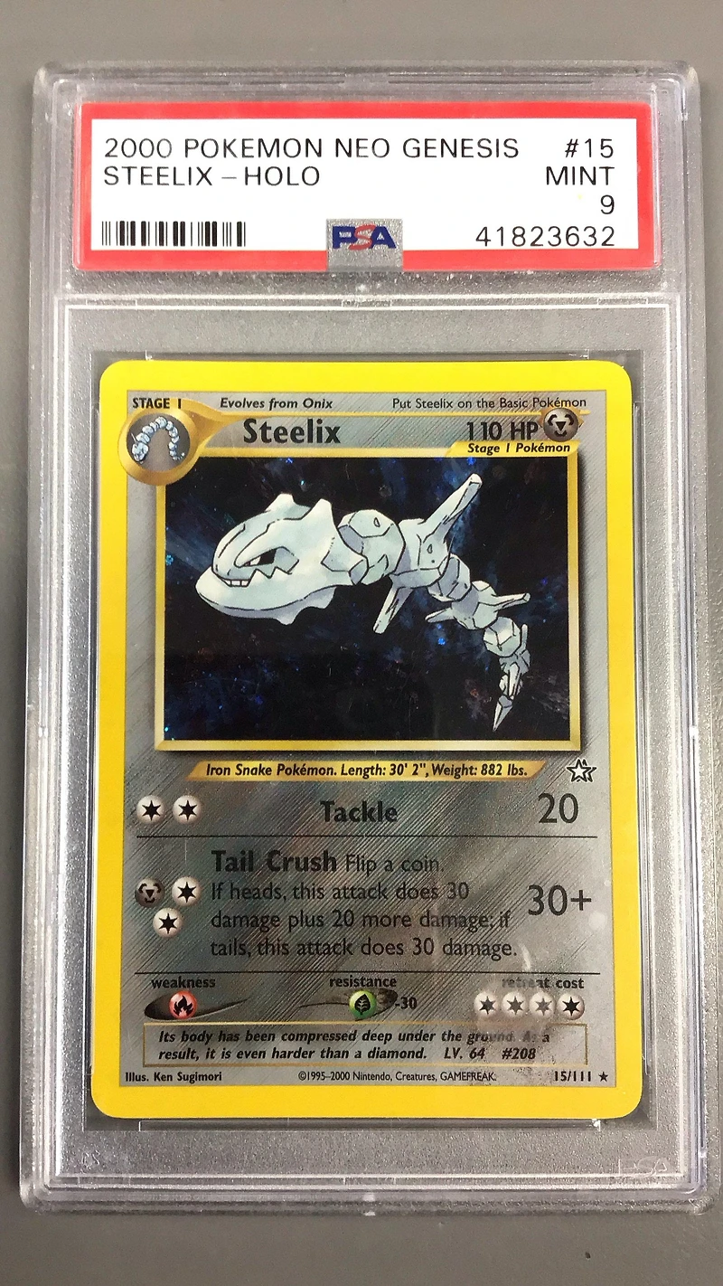2000 Pokemon Neo Genesis 15 Steelix-holo PSA