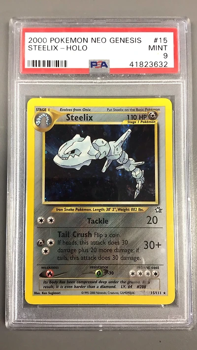 2000 Pokemon Neo Genesis 15 Steelix-holo PSA