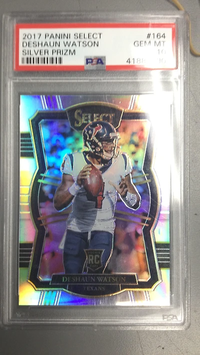 2017 Panini Select 164 Deshaun Watson Silver Prizm PSA 10