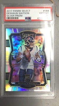 2017 Panini Select 164 Deshaun Watson Silver Prizm PSA 10