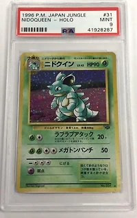 1997 Pokemon Japanese Jungle 31 Nidoqueen-holo PSA