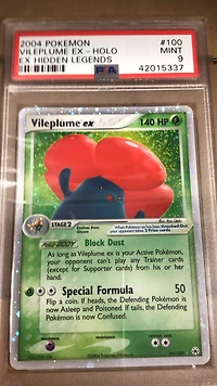 2004 Pokemon Ex Hidden Legends 100 Vileplume Ex-holo PSA