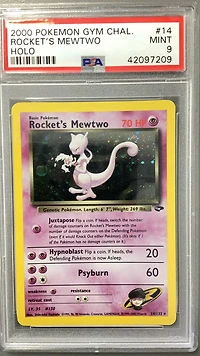 2000 Pokemon Gym Challenge 14 Rocket's Mewtwo PSA 9