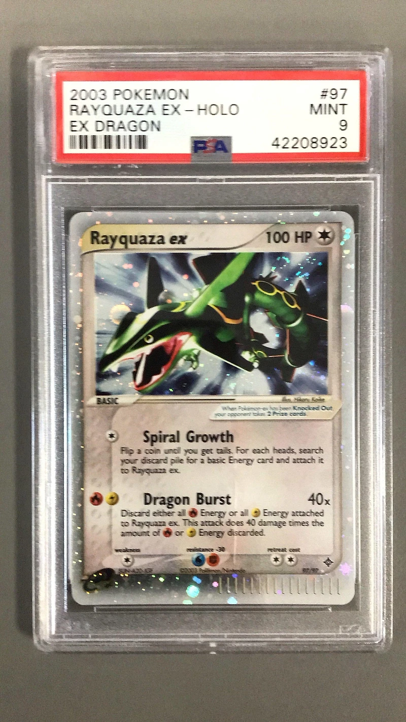 2003 Pokemon Ex Dragon 97 Rayquaza Ex-holo PSA