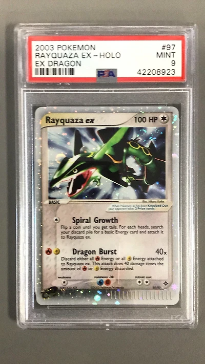 2003 Pokemon Ex Dragon 97 Rayquaza Ex-holo PSA