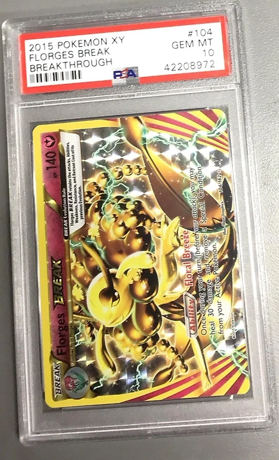 2015 Pokemon Xy Breakthrough 104 Florges Break PSA