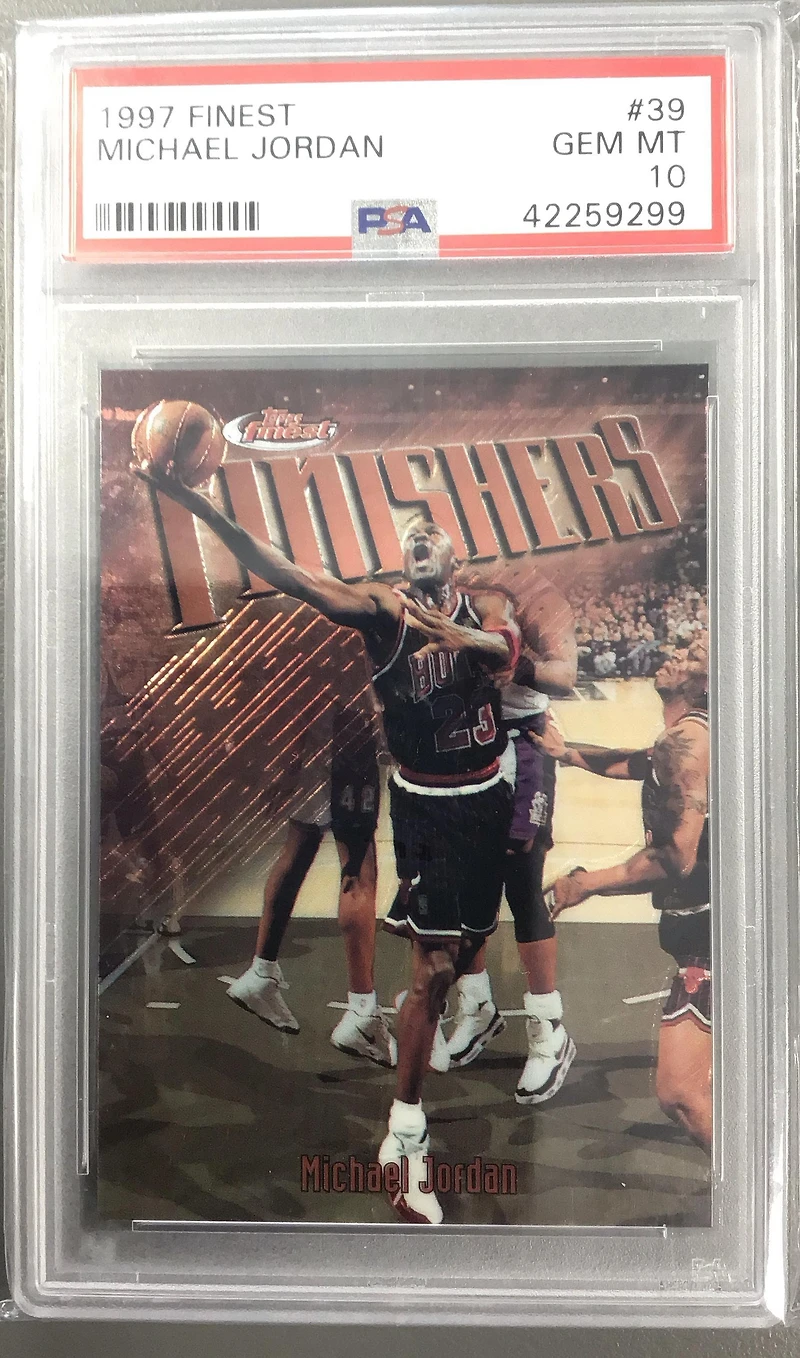 1997 Finest 39 Michael Jordan PSA 10