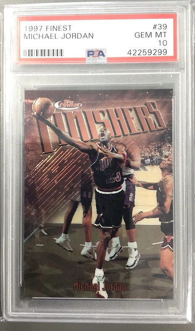 1997 Finest 39 Michael Jordan PSA 10