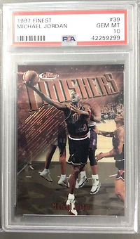 1997 Finest 39 Michael Jordan PSA 10