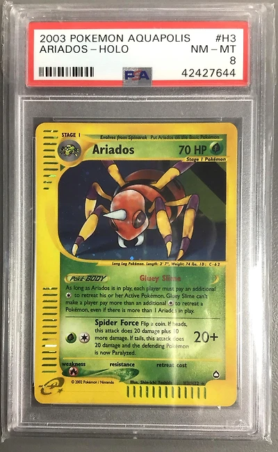 2003 Pokemon Aquapolis H3 Ariados-holo PSA