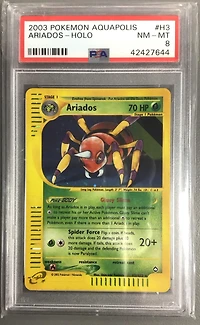 2003 Pokemon Aquapolis H3 Ariados-holo PSA