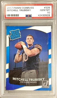 2017 Panini Donruss 328 Mitchell Trubisky PSA 10