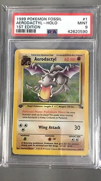 1999 Pokemon Fossil 1 Aerodactyl-holo 1st Edition PSA