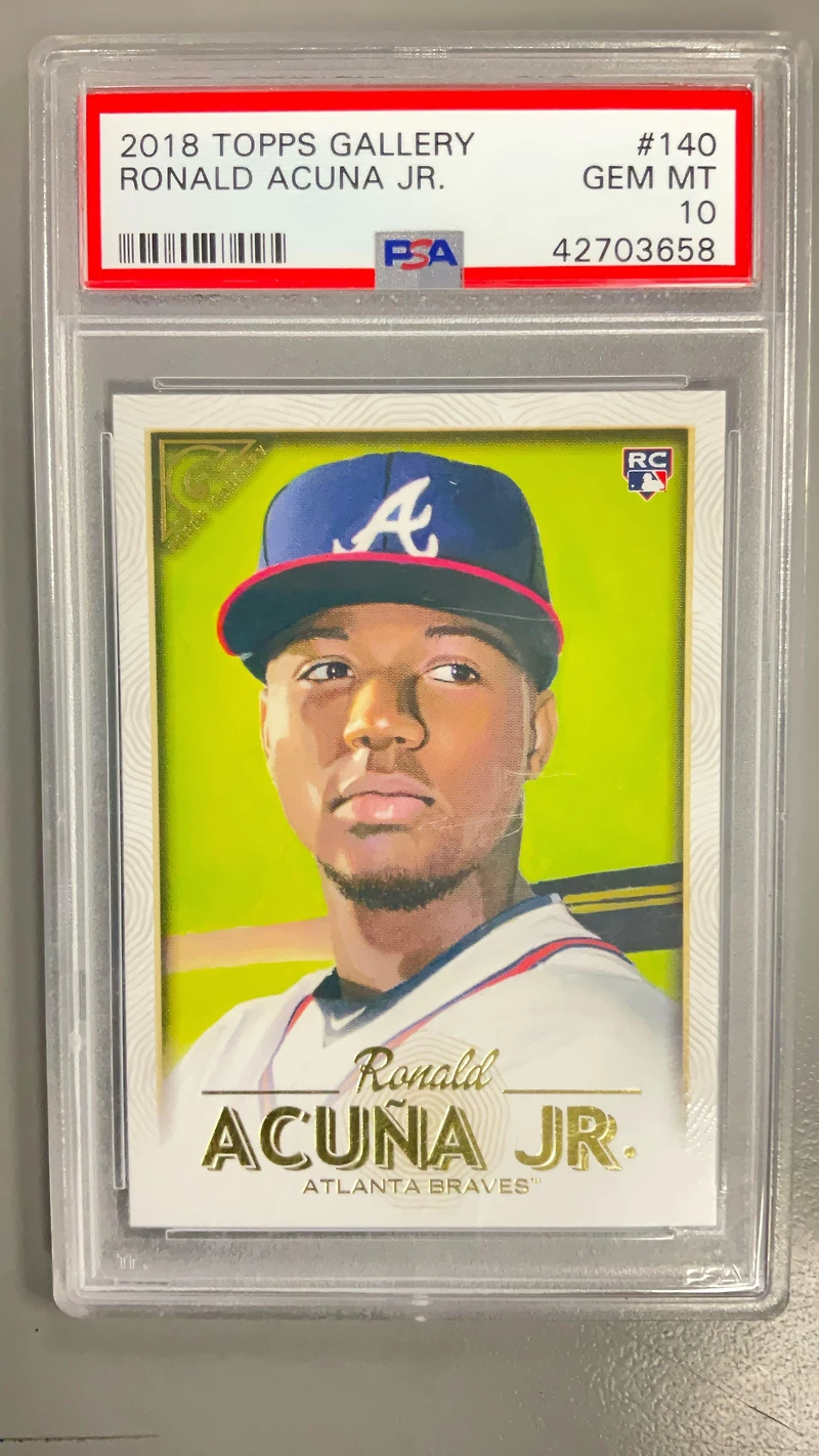 2018 Topps Gallery 140 Ronald Acuna Jr. PSA 10