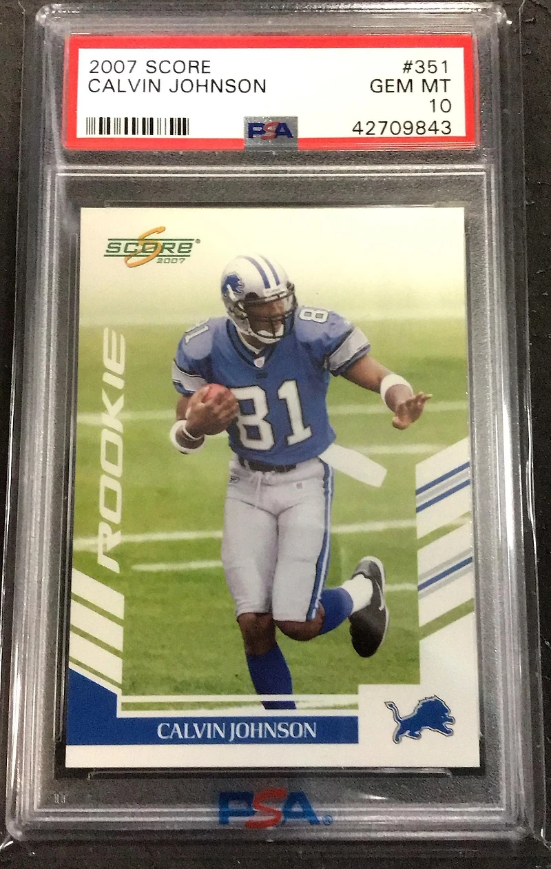 2007 Score 351 Calvin Johnson PSA 10