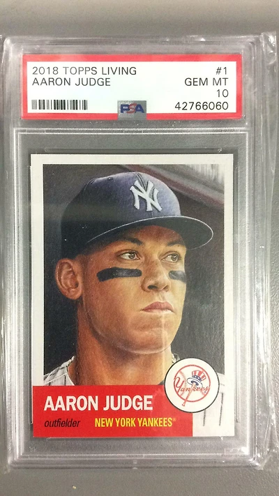 2018 Topps Living 1 Aaron Judge PSA 10