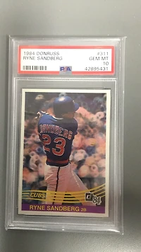 1984 Donruss 311 Ryne Sandberg PSA 10