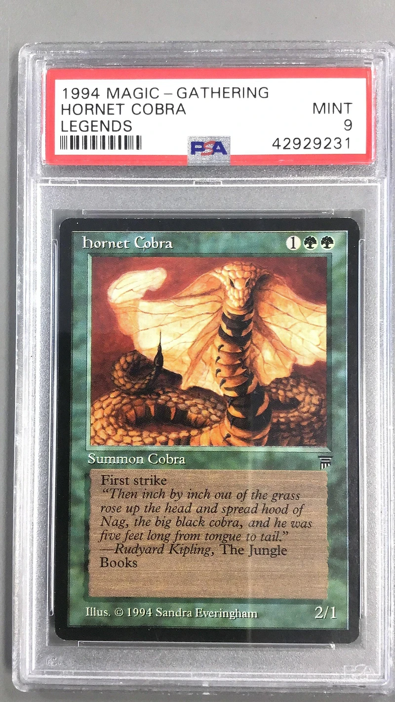 1994 Magic The Gathering Legends Hornet Cobra PSA 9