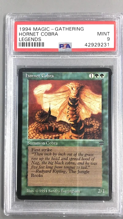 1994 Magic The Gathering Legends  Hornet Cobra PSA 9