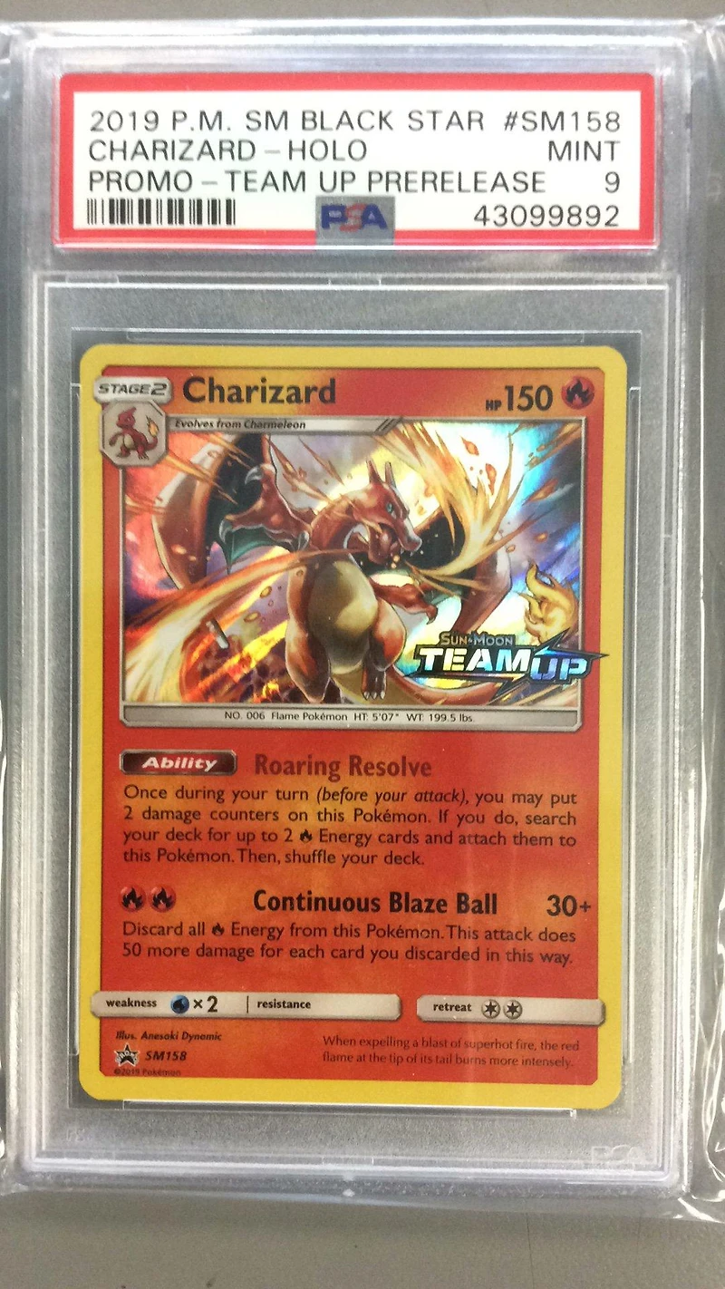 2019 Pokemon Sm Black Star Promo Sm158 Charizard PSA