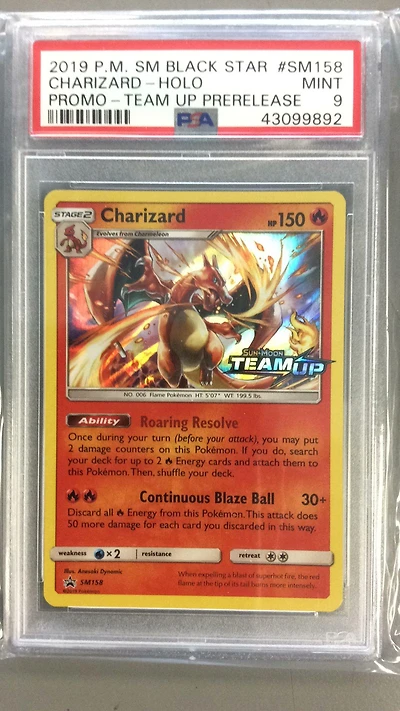 2019 Pokemon Sm Black Star Promo Sm158 Charizard PSA