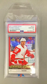 2017 Upper Deck 473 Robbie Russo Ud Exclusives PSA 10
