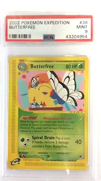 2002 Pokemon Expedition 38 Butterfree PSA 9