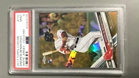 2017 Topps Chrome 100 Andrew Benintendi White Jersey-gold Refractor PSA 9