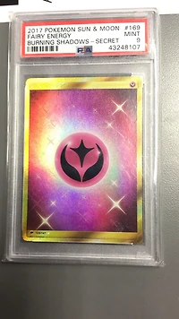 2017 Pokemon Sun & Moon Burning Shadows 169 Fairy Energy Secret PSA