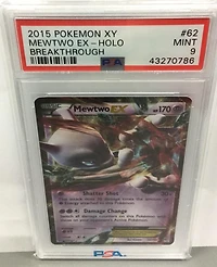 2015 Pokemon Xy Breakthrough 62 Mewtwo Ex PSA