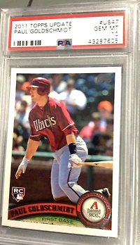 2011 Topps Update Us47 Paul Goldschmidt PSA 10