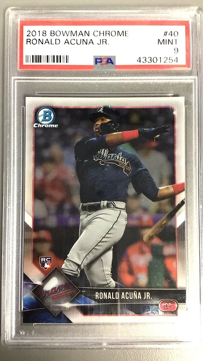 2018 Bowman Chrome 40 Ronald Acuna Jr. PSA