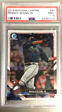 2018 Bowman Chrome 40 Ronald Acuna Jr. PSA