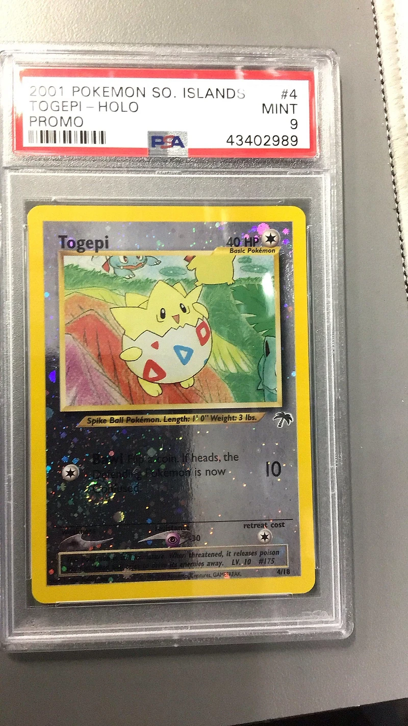 2001 Pokemon Southern Islands Promo 4 Togepi PSA 9