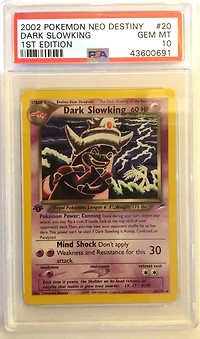 2002 Pokemon Neo Destiny 20 Dark Slowking 1st Edition PSA