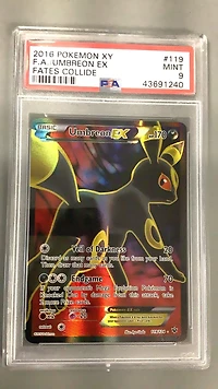 2016 Pokemon Xy Fates Collide 119 Full Art/umbreon Ex PSA