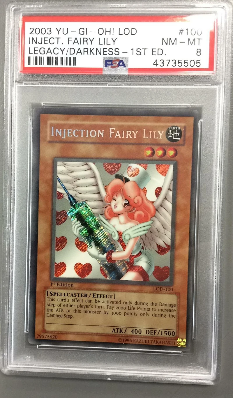 2003 Yu-gi-oh! Lod-legacy Of Darkness 100 Injection Fairy Lily 1st Edition PSA 8