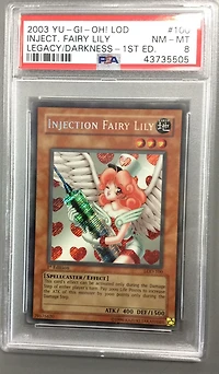 2003 Yu-gi-oh! Lod-legacy Of Darkness 100 Injection Fairy Lily 1st Edition PSA 8