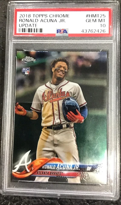 2018 Topps Chrome Update Hmt25 Ronald Acuna Jr. PSA