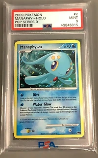 2009 Pokemon Pop Series 9 2 Manaphy-holo PSA 9