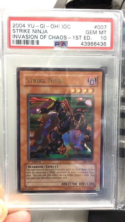 2004 Yu-gi-oh! Ioc-invasion Of Chaos 007 Strike Ninja 1st Edition PSA