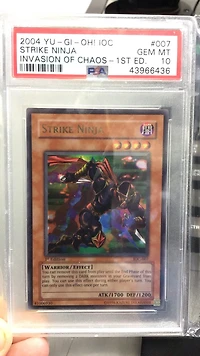 2004 Yu-gi-oh! Ioc-invasion Of Chaos 007 Strike Ninja 1st Edition PSA
