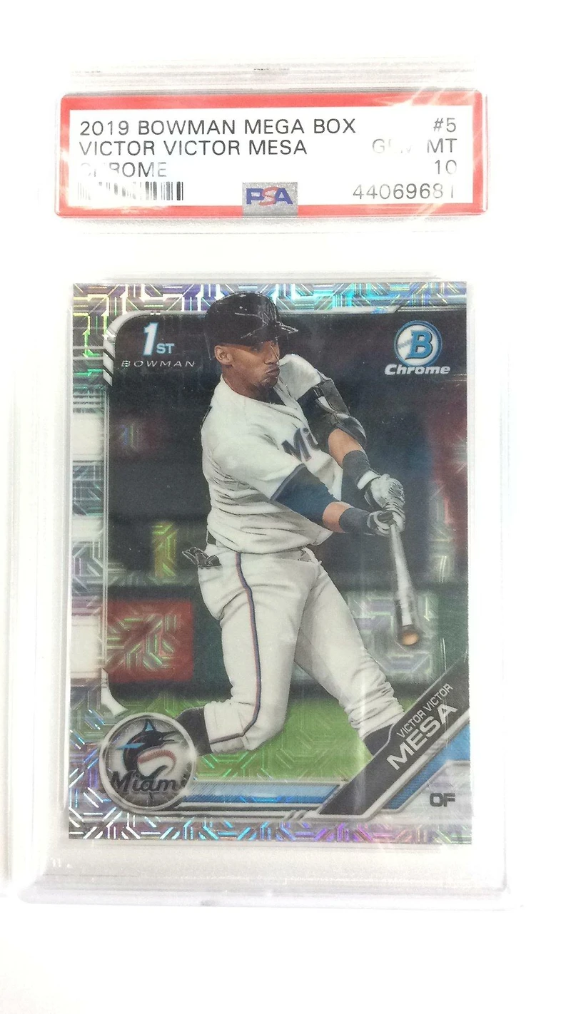 2019 Bowman Mega Box Chrome 5 Victor Victor Mesa PSA 10
