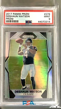 2017 Panini Prizm 279 Deshaun Watson Prizm PSA 9