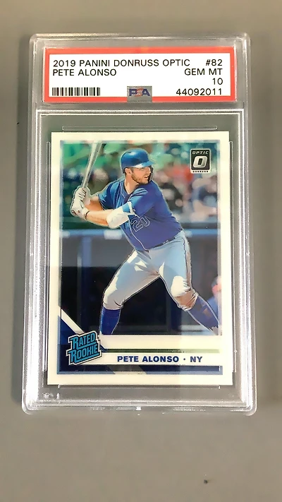 2019 Panini Donruss Optic 82 Pete Alonso PSA 10