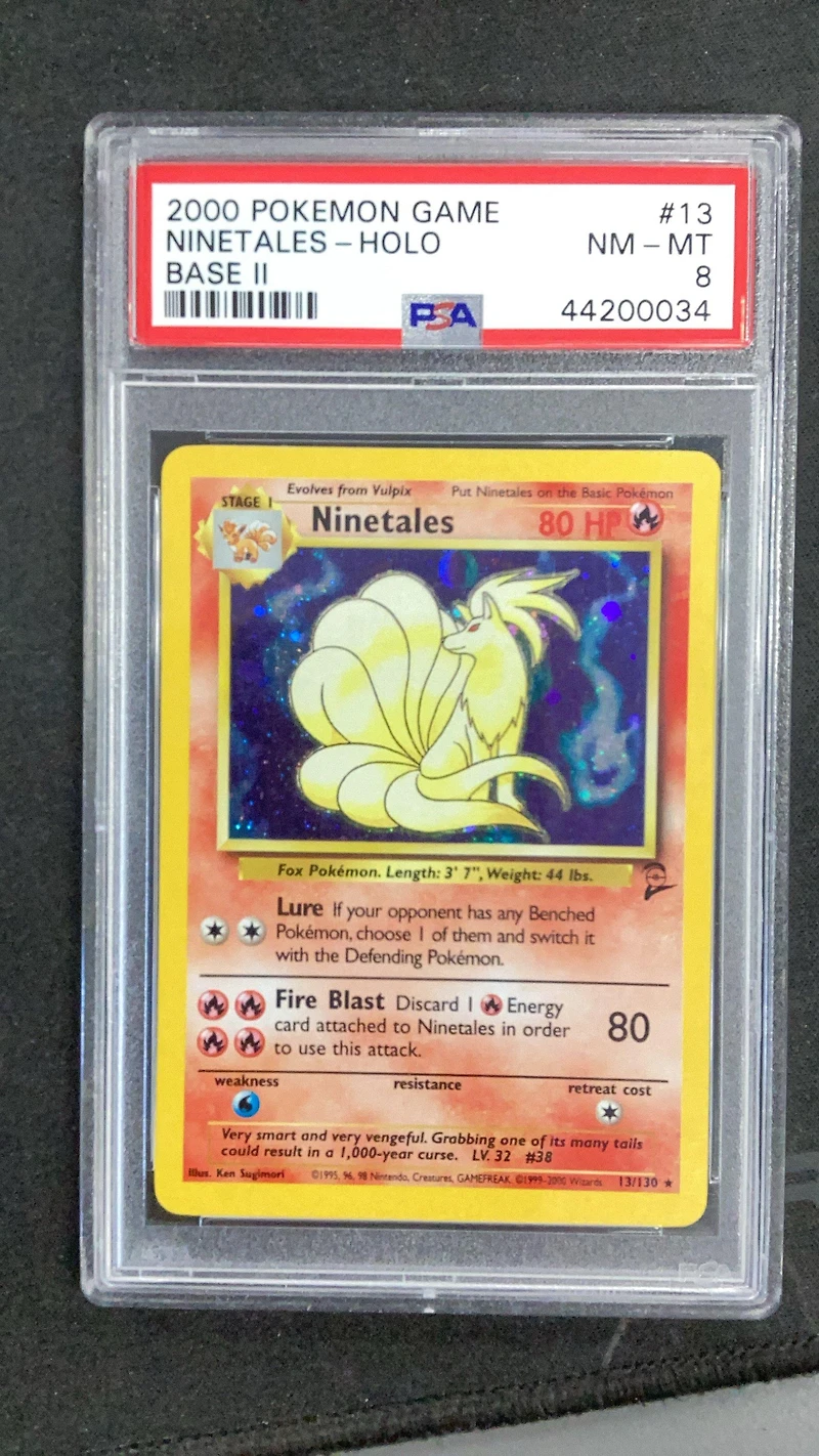 2000 Pokemon Game Base Ii 13 Ninetales-holo PSA