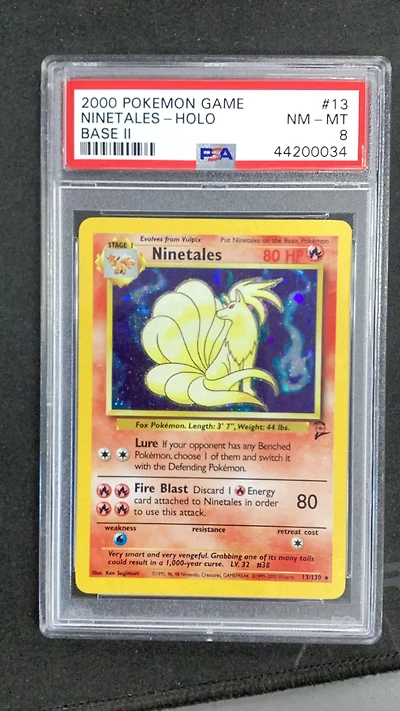 2000 Pokemon Game Base Ii 13 Ninetales-holo PSA