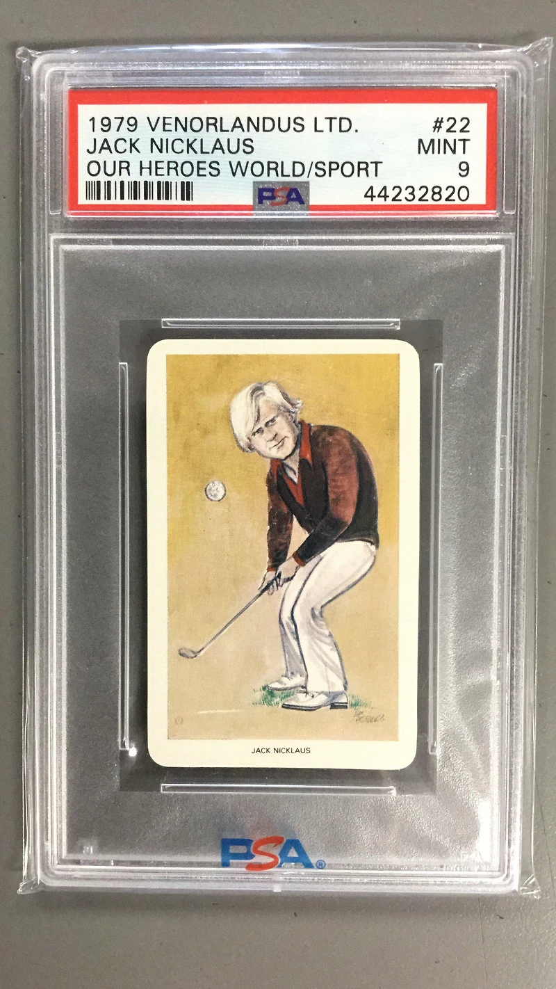 1979 Venorlandus Ltd. Our Heroes World Of Sport 22 Jack Nicklaus PSA 9