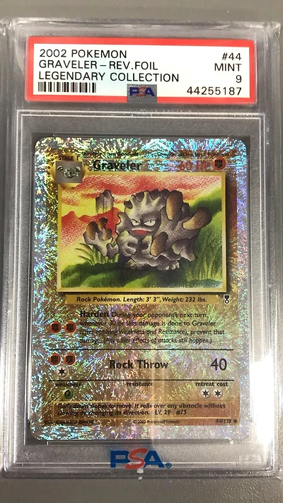 2002 Pokemon Legendary Collection 44 Graveler-reverse Foil PSA